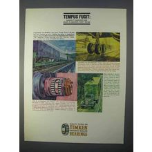 1966 Timken Bearings Ad - Tempus Fugit