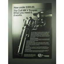 1983 Colt MK V Trooper Revolver Ad - When You Need It