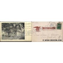 CT New Canaan Postcard Oldest House In New Canaan Built 1725 Undivided Bac~1581