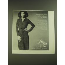1974 Saks Fifth Avenue Sportdress Ad - Our skinny shirt buttons down in jersey