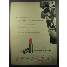 1951 Harriet Hubbard Ayer Mint Rose Lipstick Ad - Have a cool lip-julep
