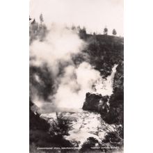 Champagne Pool Wairakei New Zealand Old Real Photo Postcard