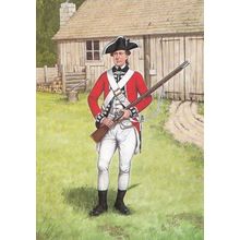 Private Scots Scottish Guard American 1777 Military Uniform Postcard