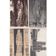 Paris Notre Dame Cathedrale De Bonne Garde 4x Antique French Religious Postcard