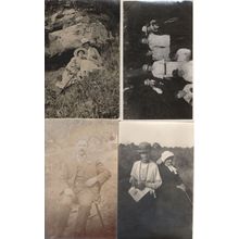 Snotty Snobby Country Bumpkins 4x Photo Postcard Old Bundle