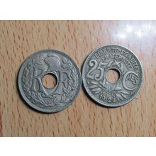 France Republic 1924 25 Centimes Coin