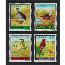 Ethiopia Francolin Weaver Rail Bee eater Birds 4v 1985 MNH SG#1305-1308