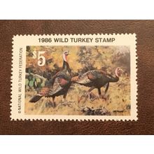 ICOLLECTZONE Wild Turkey Federation 1986 Stamp VF NH