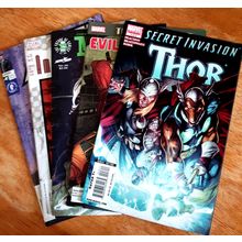 X5 Vintage Superhero Comics. Thor/Deadpool etc.