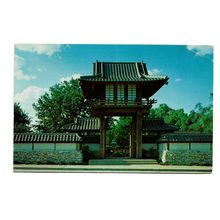 Postcard USA TX Texas Fort Worth Japanese botanic gardens entrance posted 1987
