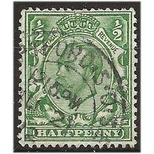 1911 SG324 1/2d Yellow-Green Wmk Imperial Crown Die B Fine Used . .. .