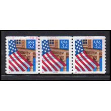 Used 2913 32c U.S. Flag Over Porch Very Fine PNC 33333/3 PA3491