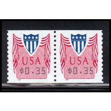 CVP33 35c Shield Very Fine MNH Pair PA5051