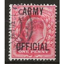 1902 O49 1d Scarlet Army Official Fine Used