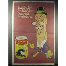 1914 Old Dutch Cleanser Ad - Doc Scrubbing Brush