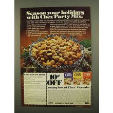 1975 Ralston Chex Cereal Ad - Chex Party Mix