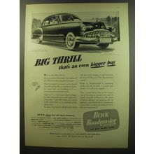 1949 Buick Roadmaster Car Ad - Big thrill that's an even bigger buy
