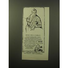 1960 de Pinna Izod Cable Sweater Advertisement - Send him a Cable