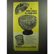 1946 Green Giant Niblets Corn Ad - In a Tough World