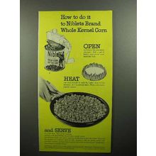 1946 Green Giant Niblets Corn Ad - how to Do It