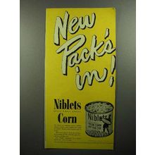1946 Green Giant Niblets Corn Ad - New Pack's In!