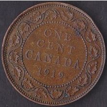 1919 Canada 1 Cent Coin