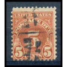 Used J83 5c Postage Due Average WA1395