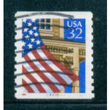 Used 2913 32c U.S. Flag Over Porch Fine CNS 33333 W0849