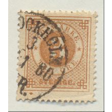 Sweden Stamp Scott #17, Used