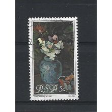 SouthAfrica.SG474 5c "Still-life with Sweet Peas".Fine Used.Sep25