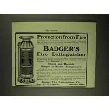 1903 Badger's Fire Extinguisher Ad - Protection
