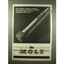 1945 Climax Molybdenum Ad - Minimum Distortion