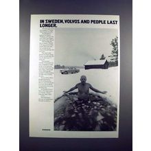 1972 Volvo Car Ad - Volvos and People Last Longer