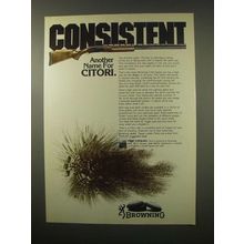 1979 Browning Citori Shotgun Ad - Consistent