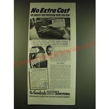 1938 Goodrich Safety Silvertown Tires Ad - No extra cost