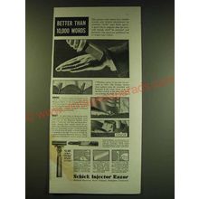 1938 Schick Injector Razor Ad - Better than 10,000 words