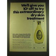 1966 Jergens Extra Dry Skin Formula Lotion Ad - We'll give you 10¢ off to try