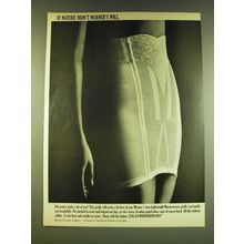 1966 Warner Warnerweave Girdle Ad - If nature didn't, Warner's will