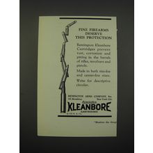 1928 Remington Kleanbore Cartridges Ad - Fine firearms deserve this protection