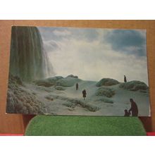 IN WINTER, NIAGARA FALLS, ONTARIO, CANADA unused postcard #