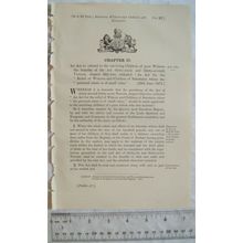 1875 Act of Parliament: widows & children intestates