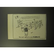 1951 Collier's Magazine Ad - cartoon by Virgil Partch - Basketball