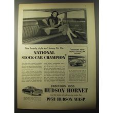 1953 Hudson Hornet Car Ad - National stock-car champion