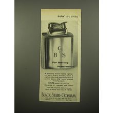 1956 Black, Starr & Gorham Table Lighter Ad - For Sterling Performance