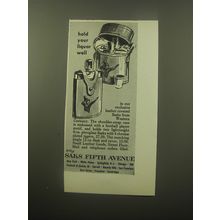 1959 Saks Fifth Avenue Leather Flasks Advertisement - Hold your liquor well