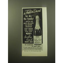 1959 Meier's Sparkling Catawba Grape Juice Ad - A Festive drink