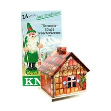 078510G - Knox Metal Incense House - Gingerbread motif - 5"H x 2.5"W x 3.5"D