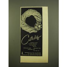1961 Castlecliff Baroque Twist Jewelry Advertisement