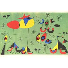 Joan Miro Snob Party At The Princess's Painting Postcard