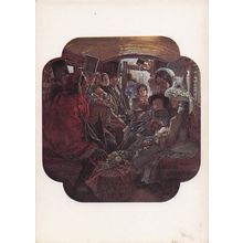 William Maw Egley Omnibus Life In London Painting Postcard